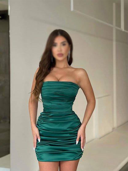 Mermaid Elegant Popular Short Party Prom Dresses, Modest Homecoming Dresses HD025